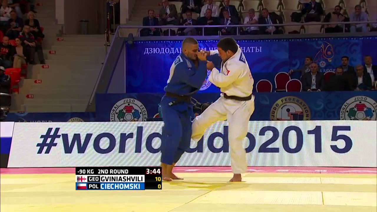 Beka Gviniashvili vs Patryk Ciechomski World Judo Championships 2015