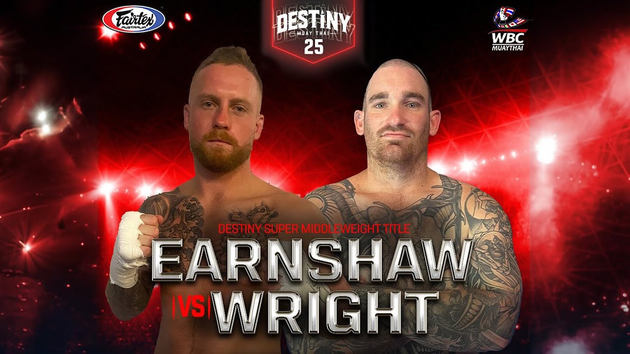 Brad Earnshaw Vs Jayden Wright - Destiny Muay Thai 25 background