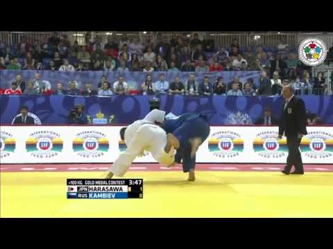 Hisayoshi Harasawa vs Aslan Kambiev Grand-Slam Tyumen 2015 backdrop