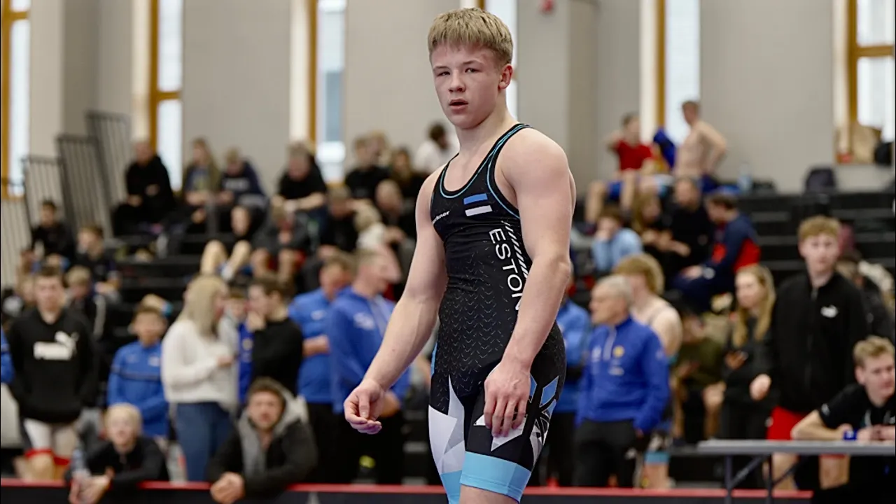 U20 Karl Pärs (EST) vs Mikk Talimaa (EST) 70kg. Freestyle men wrestling tournament.