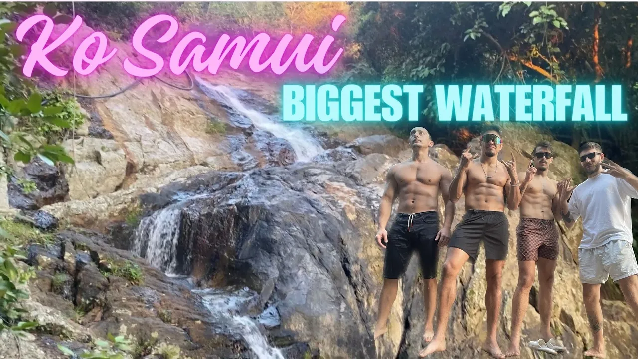 ЁЯПЭя╕ПKOHSAMUI BIGGEST WATERFALL | 30min CLIMBING ЁЯЗ╣ЁЯЗн #kohsamui #kosamui background