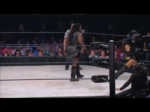 Awesome Kong- Knife Edge Chops background