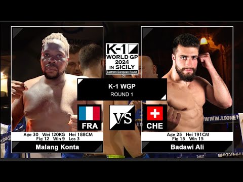 Malang Konta vs Badawi Ali | FULL FIGHT | K-1 WORLD GP - Jul.27, 2024 background