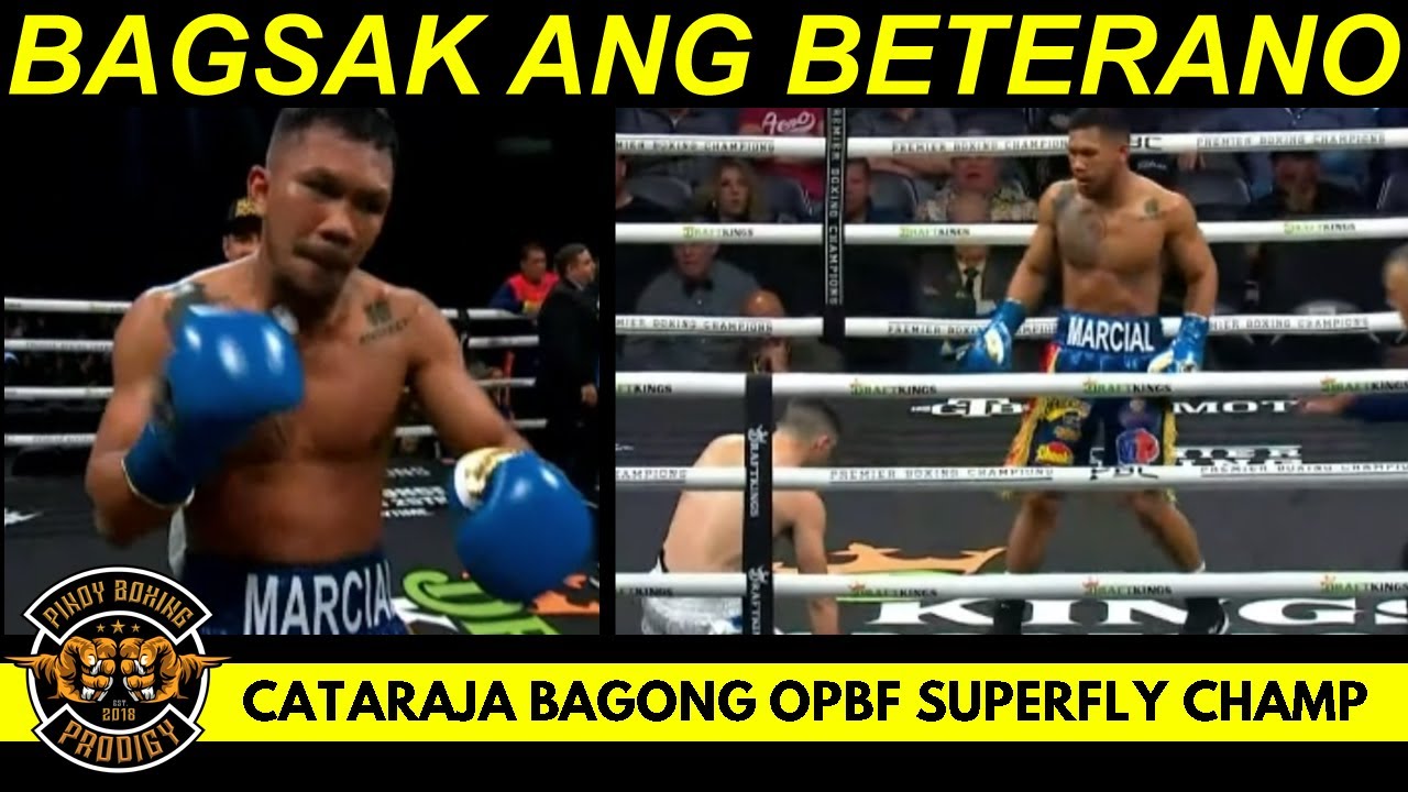 BREAKING: Marcial pinataob ang taga Argentina | Cataraja bagong OPBF Super Flyweight Champion background