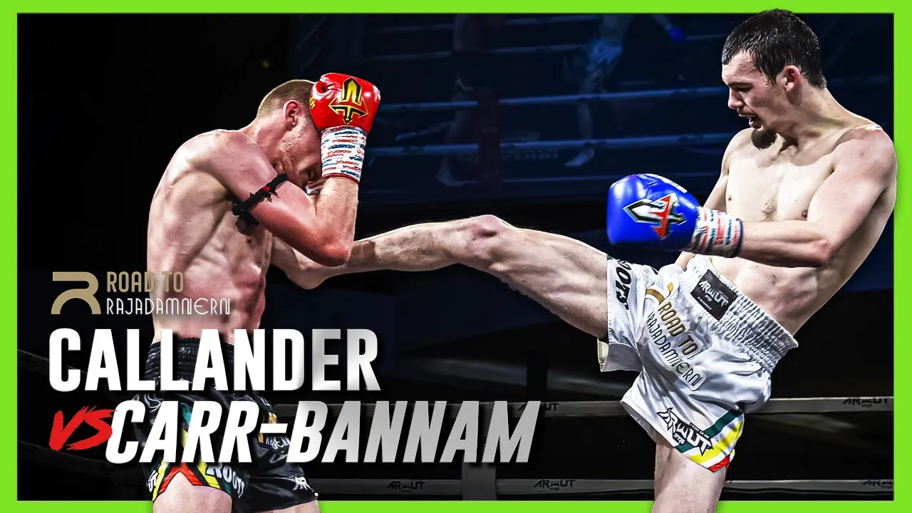 Road to Rajadamnern: Jaiven Callander vs Keiran Carr Bannam background