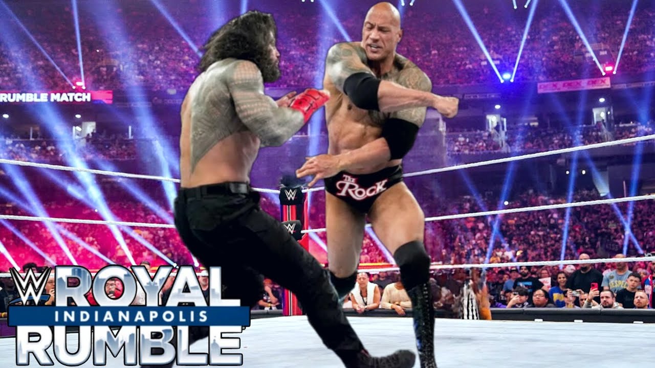 The Rock Attack Roman Reigns & Elimination Him From Men's Royal Rumble 2025 ? Roman Reigns Vs Rock