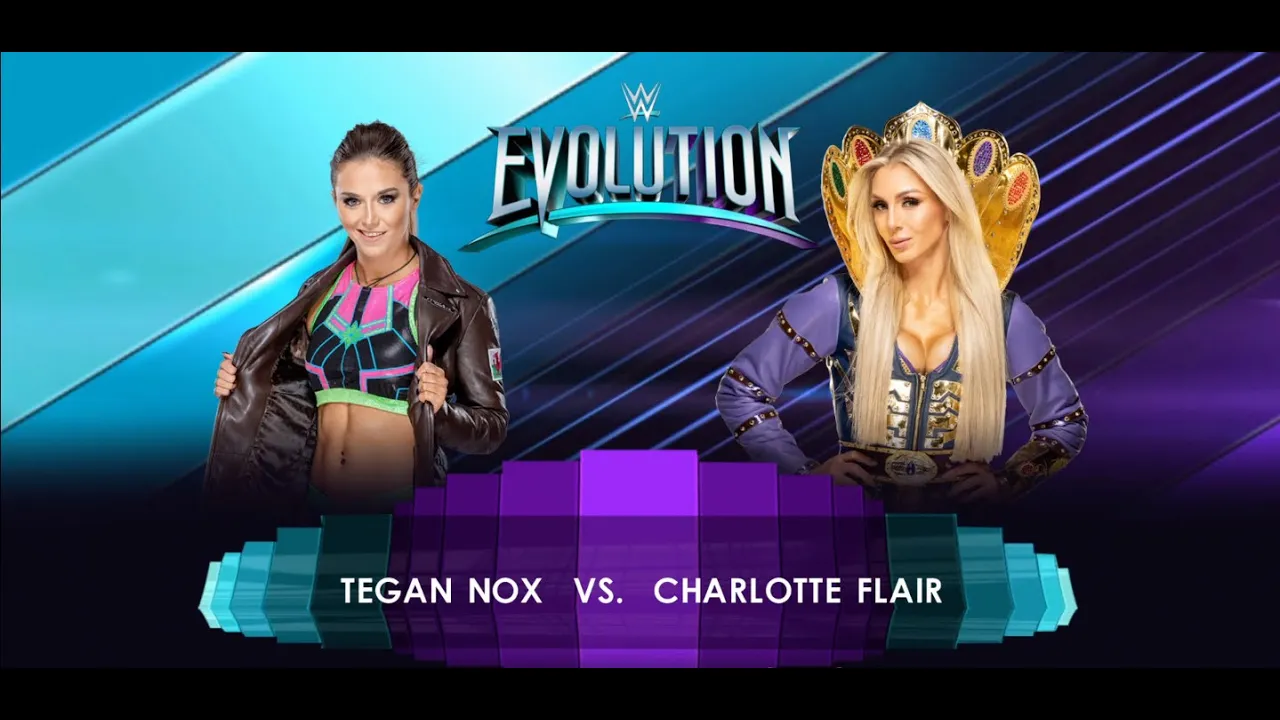 Charlotte Flair vs Tegan Nox background