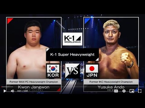 Kwon Jangwon vs Yusuke Ando | FULL FIGHT | K-1 WORLD MAX - Mar.20, 2024 background