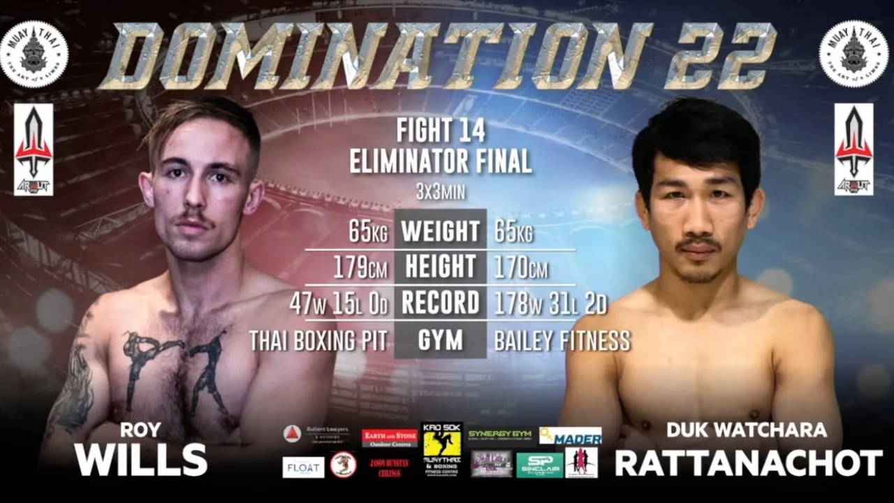 Roy Wills Vs Khumbsab - Super 4 Final - Domination 22 background