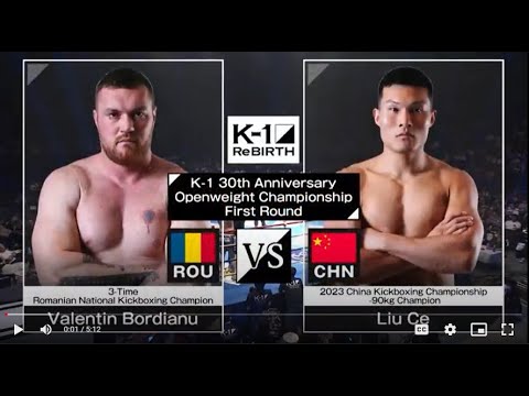 Valen Bordianu vs Liu Ce | FULL FIGHT | ReBOOT - K-1 ReBIRTH - Sep.10, 2023 background