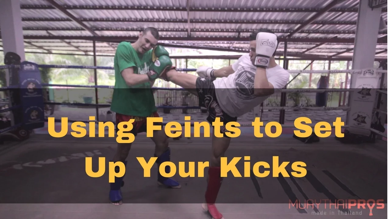 Muay Thai Sparring Tips: How to Land Your Kicks Using Feints background