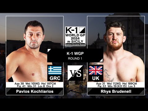 Pavlos Kochliarios vs Rhys Brudenell | FULL FIGHT | K-1 WORLD GP - Jul.27, 2024 background