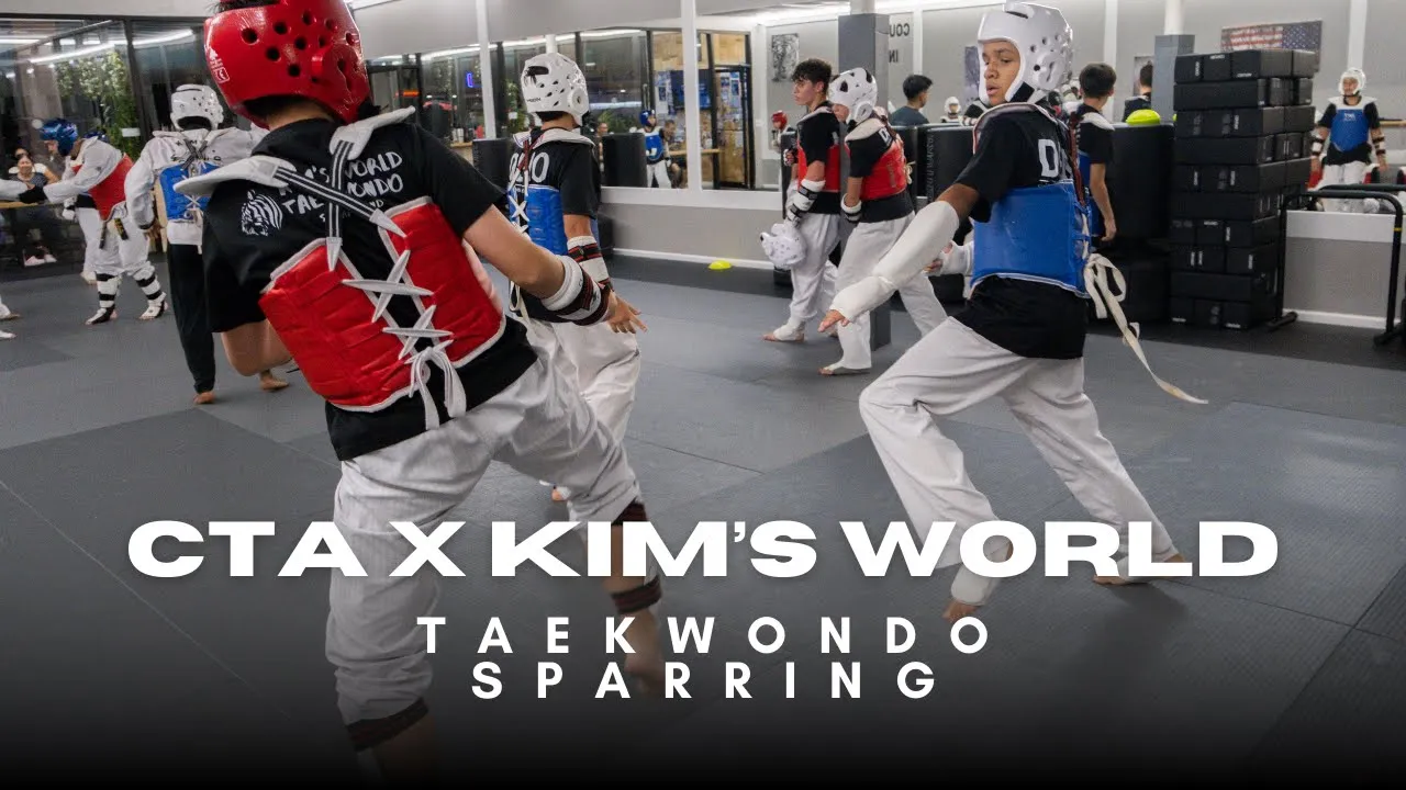 Taekwondo Sparring Highlights | Champions x Kim’s World Taekwondo background
