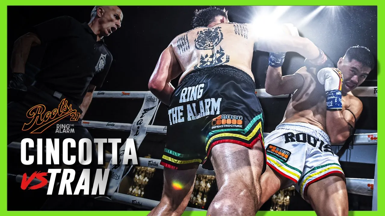 Roots Muaythai 27: Juan Luc Cincotta vs Kevin Tran backdrop
