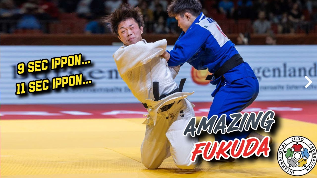 福田大和 秒殺の一本勝ち FUKUDA Amazing Performance at Grand Prix Austria background