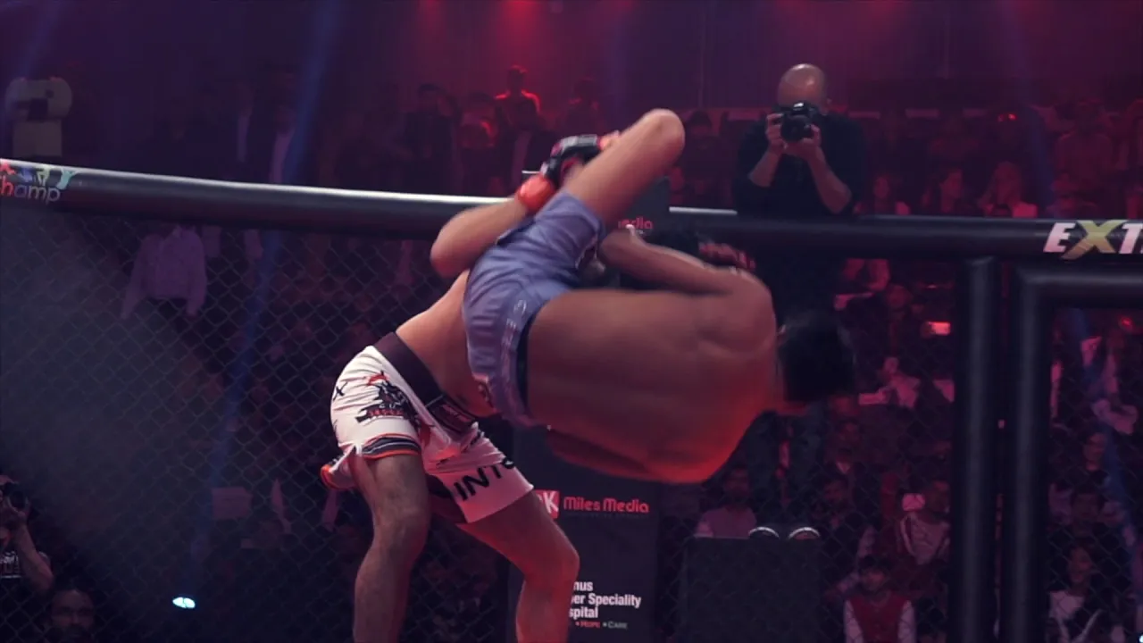 Super Fight League | Nitesh Yadav vs Himanshu Kaushik | Finish with Fire | SFL background