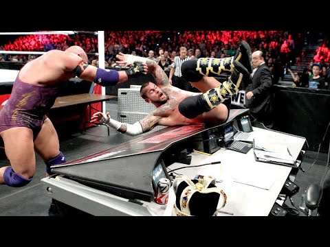 CM Punk vs Ryback Tables, Ladders & Chairs RAW 1/7/2013 Highlights 