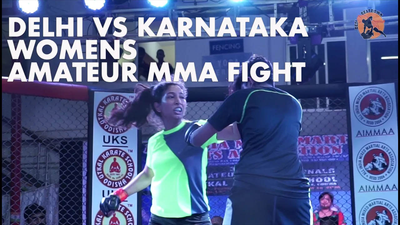 Indian Women's MMA Fight | Kavya Vs Tanushree | Karnataka Vs Delhi background