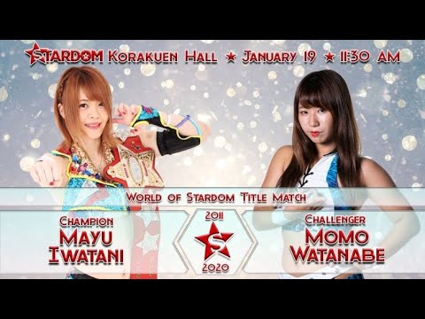 Mayu Iwatani (c) vs Momo Watanabe - World of Stardom Title Match background