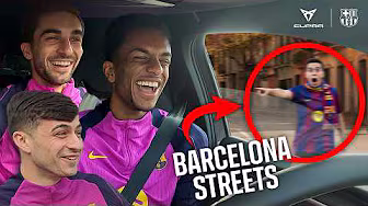 Barça Players Drive the CUPRA Raval Through Barcelona 🔥
