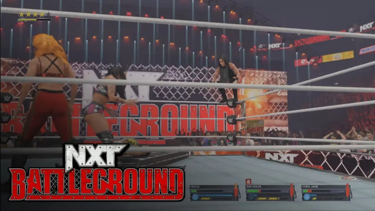 WWE 2K24 ladder match femenino