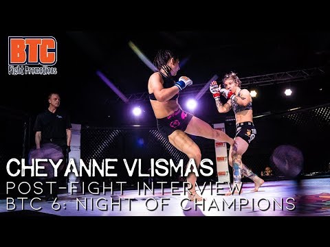 BTC 6 - Post-Fight Interview w/ Cheyanne Vlismas background