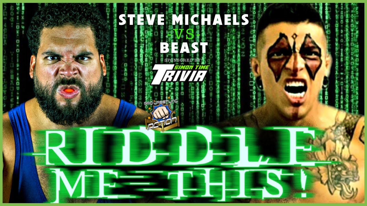 FULL MATCH — Steve Michaels vs. Beast: RIDDLE ME THIS 2023 background
