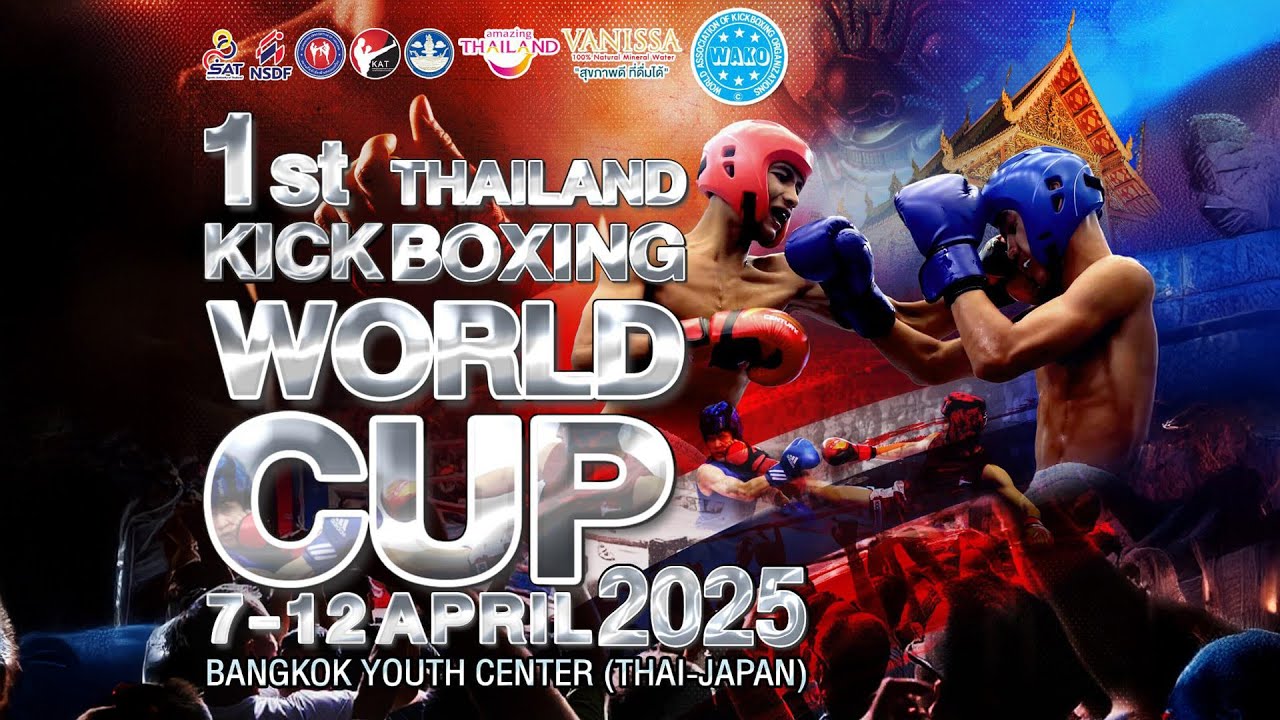 Tatami 4 Wednesday Thailand Kickboxing World Cup 2025 background