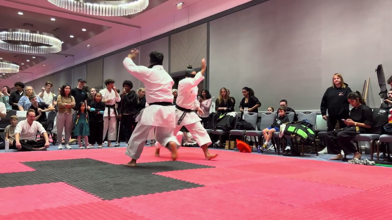 Diego and Sofia Rodriguez Florez Synchronized Traditional Forms - Diamond Nationals 2025 background
