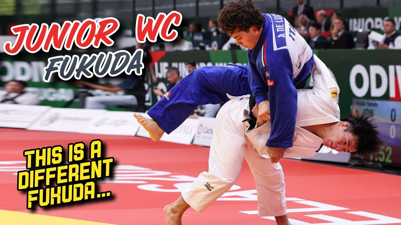 Fukuda at -66 takes GOLD at Judo Junior World Championships! backdrop