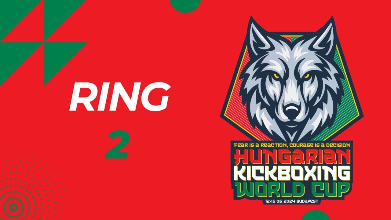 Ring 2, Sunday Hungarian Kickboxing World Cup 2024 backdrop