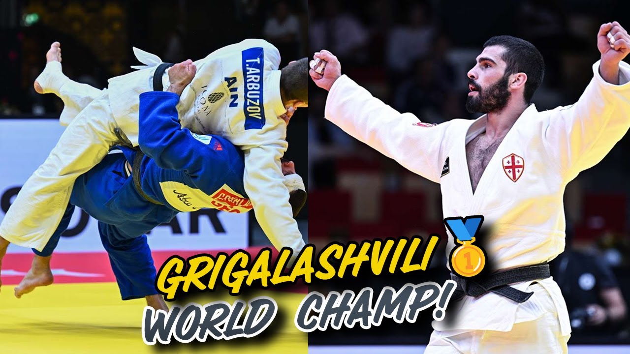 ტატო გრიგალაშვილი GRIGALASHVILI Takes his 3rd World Championship Gold background