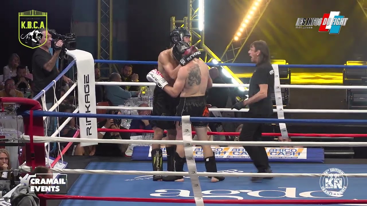 KICK'S NIGHT 2024 : CAMINS PASCUAL Miquel vs LAROUDIE Romann AMATEUR FIGHT CLASSE A background