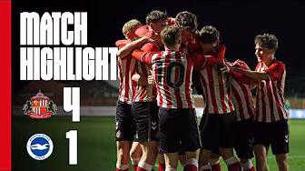 Into The Quarter-Finals | Sunderland AFC U18s 4 - 1 Brighton U18's | FA Youth Cup Highlights