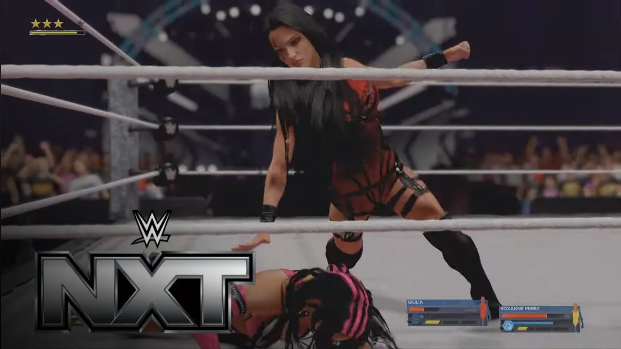 WWE 2K24 Roxanne Pérez y giulia vs Stephanie vaquer