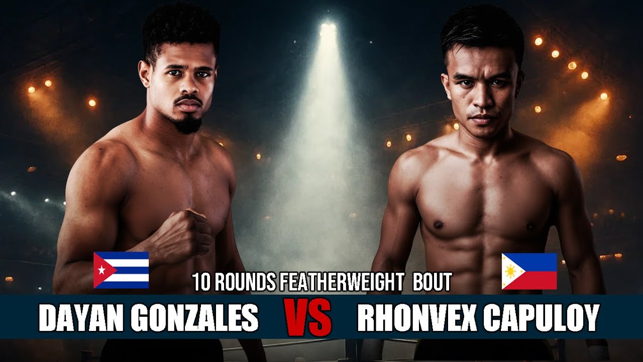 🇨🇺Dayan Gonzales vs 🇵🇭Rhonvex Capuloy - 10 Rounds Featherweight Match background