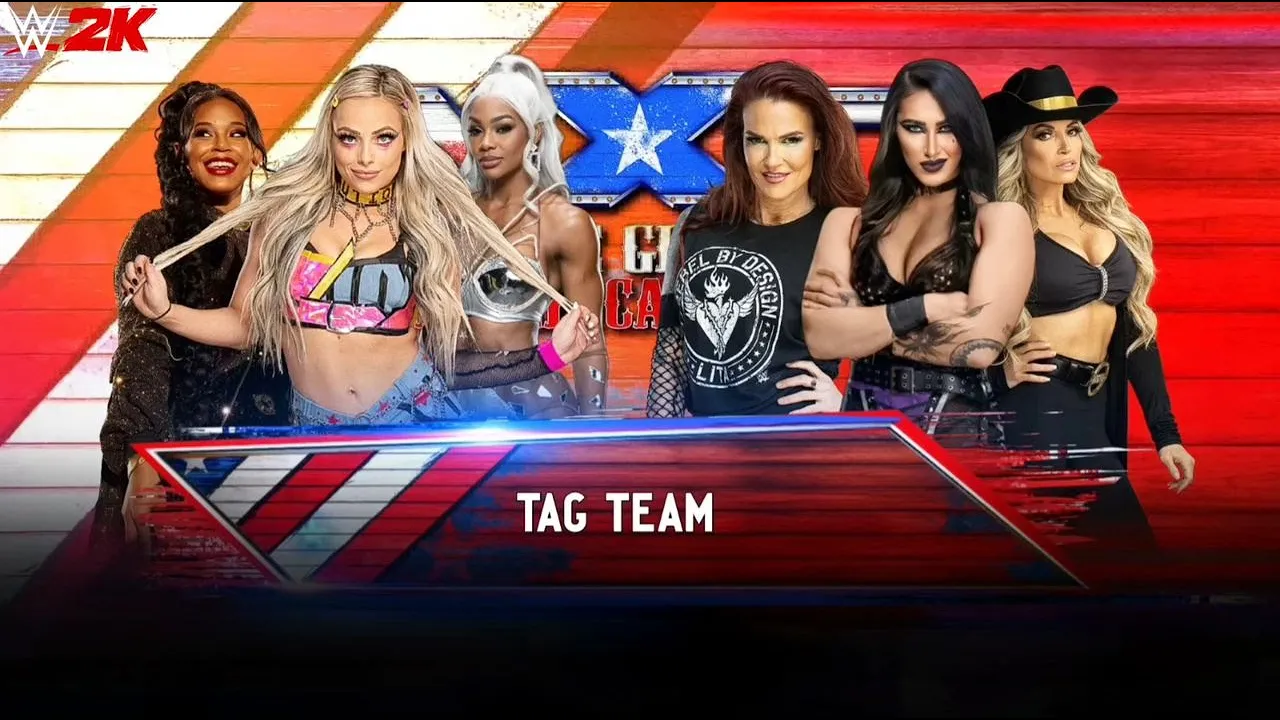Rhea Ripley Trish Stratus Lita vs Liv Morgan Bianca Belair Jade Cargill - Tag Team Match