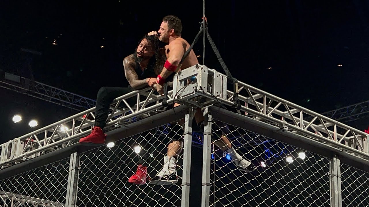 WWE LA Knight Vs Jimmy Uso in steel cage match! Full match LIVE Holiday Tour 2023 in Los Angeles
