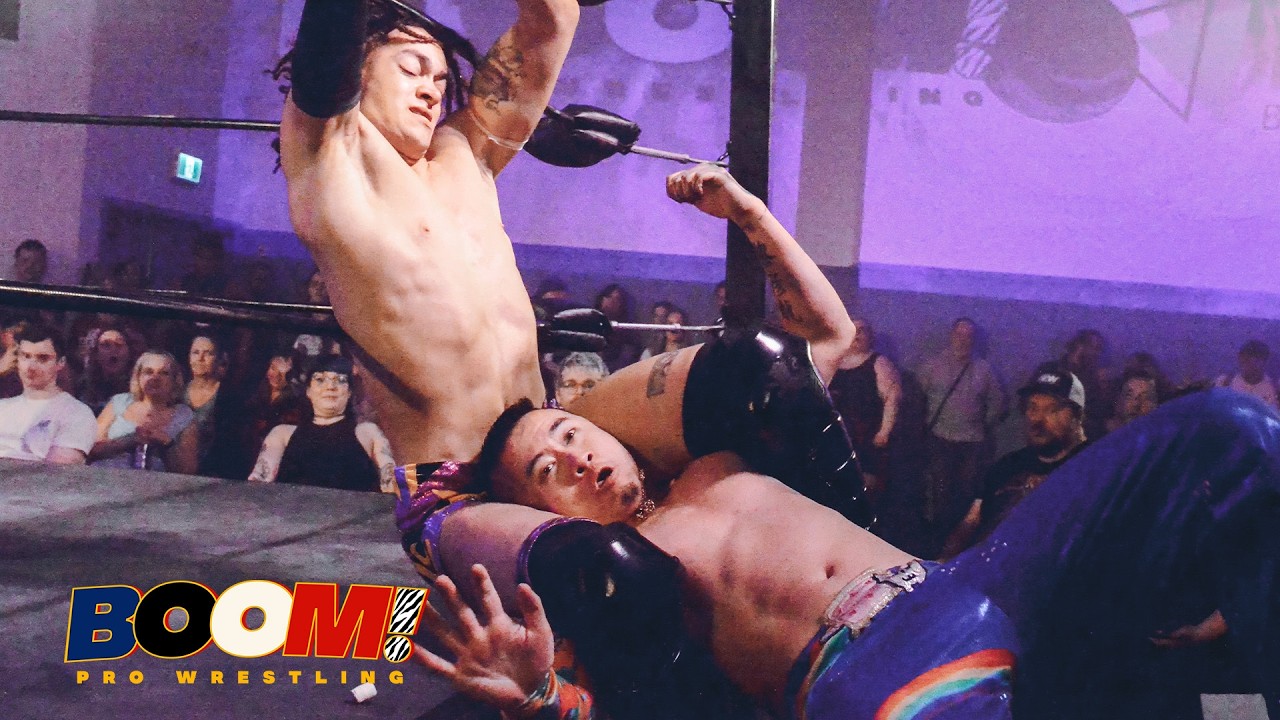Jacky Lee vs Casey Ferreira ЁЯТе BOOM! Pro Wrestling background