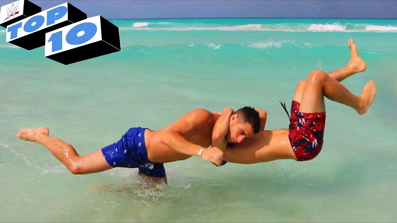 Top 10 RKOs - WWE Moves background