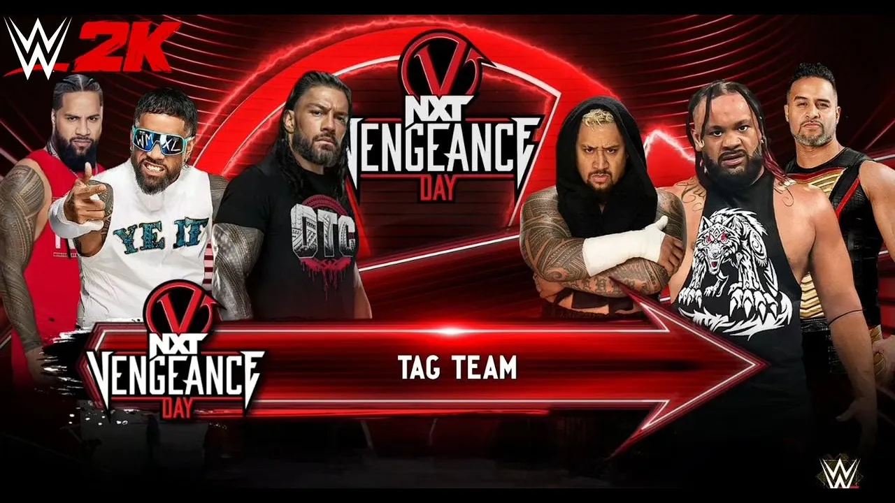 WWE 2K24 - Roman Reigns & Jey Uso & Jimmy Uso vs The Bloodline Tornado Tag Match #wwe #wwe2k24