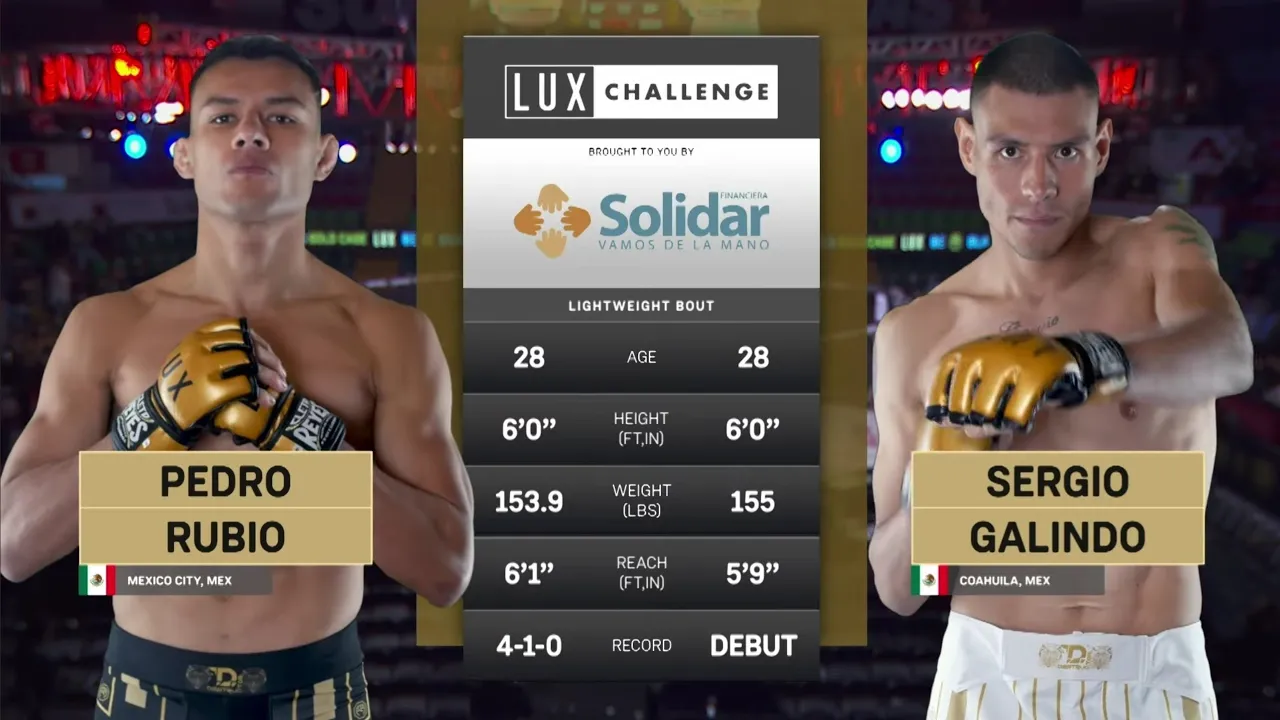 Pedro Rubio vs Sergio Galindo | Choque de Poder en Lux 037 background