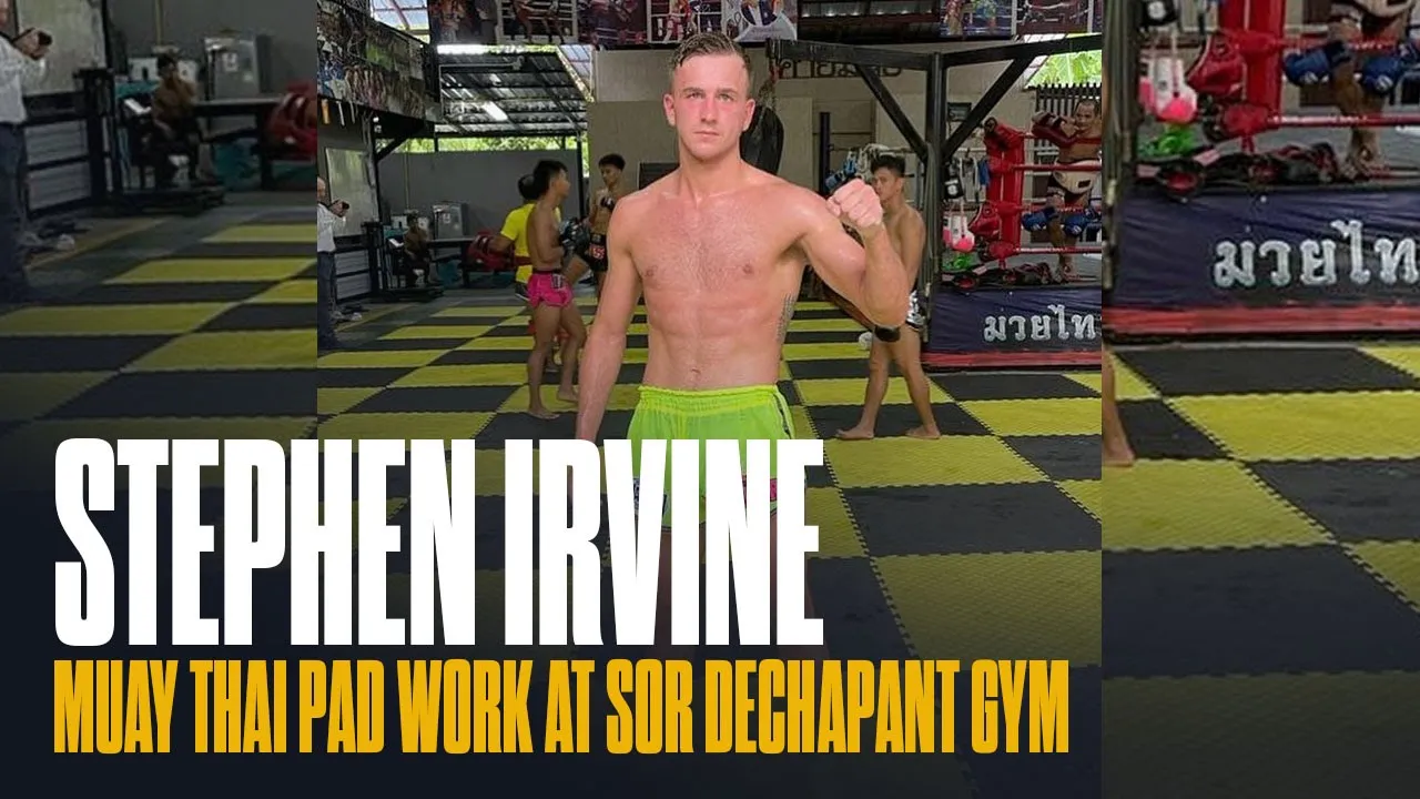 MUAY THAI PAD WORK ЁЯФе Stephen Irvine Muay Thai Training at Sor Dechapant Gym