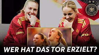 "War das nicht das fancy Hackentor?!" 🤔 | Giulia Gwinn & Janina Minge erraten, wer's gemacht hat! 🥅
