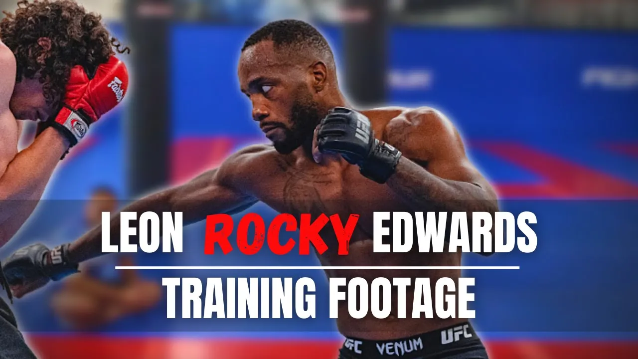 UFC CHAMP LEON EDWARDS UNSEEN TRAINING FOOTAGE BEFORE THE NATE DIAZ FIGHT background