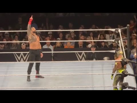 Rey Mysterio vs Roman Reigns Undisputed Title Full Match during WWE Live Event!! backdrop