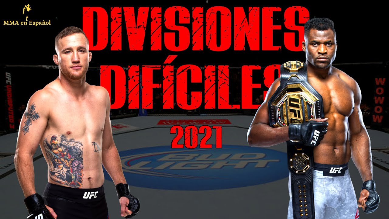 Divisiones Más Difíciles en la UFC (2021)