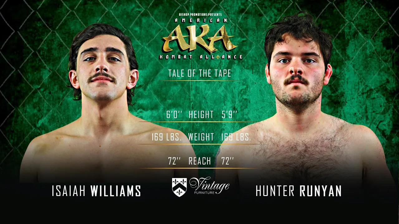 AKA 33 Bout 3 Isaiah Williams vs Hunter Runyan