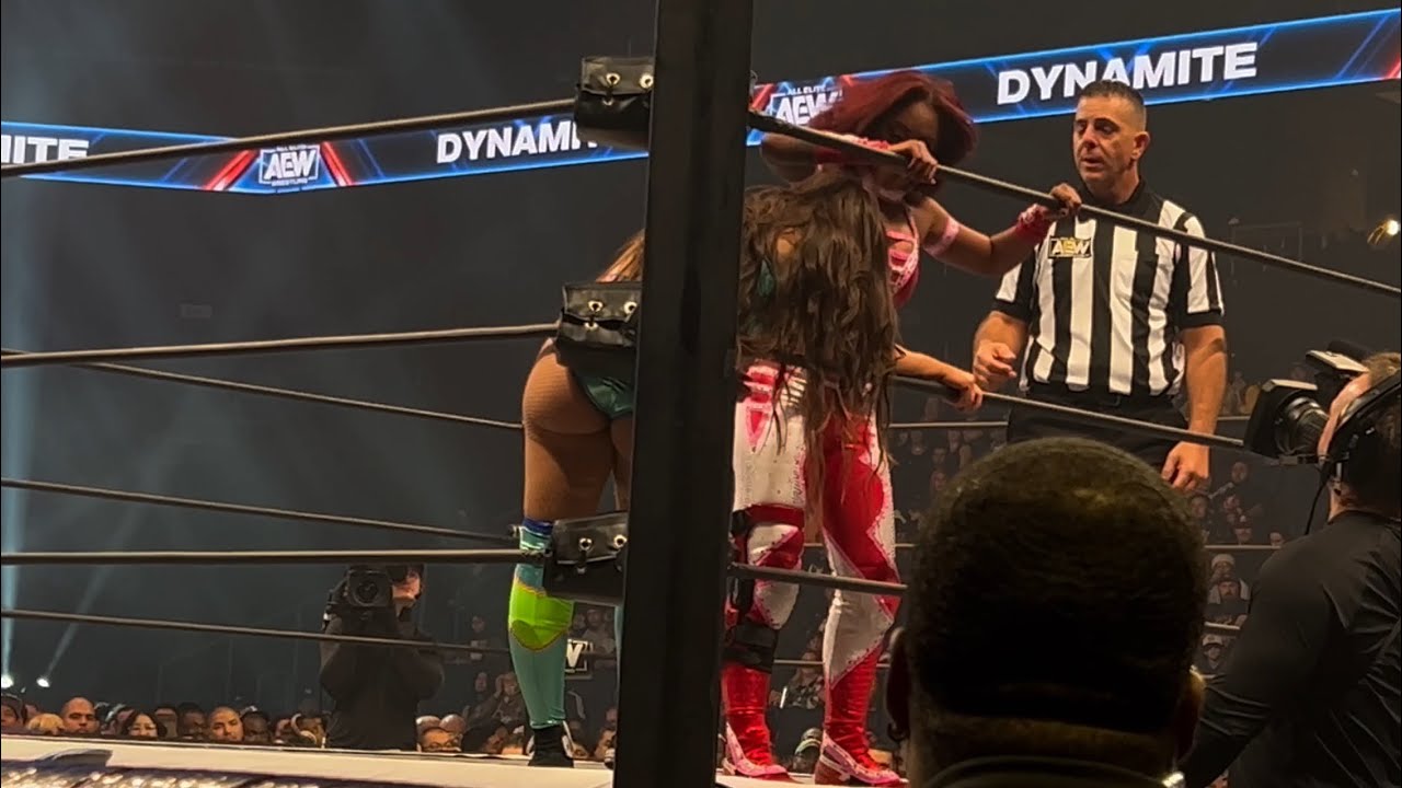 AEW Dynamite Skye Blue vs Red Velvet full match Front Row POV #wwe #aew #shorts #viralvideo #live backdrop