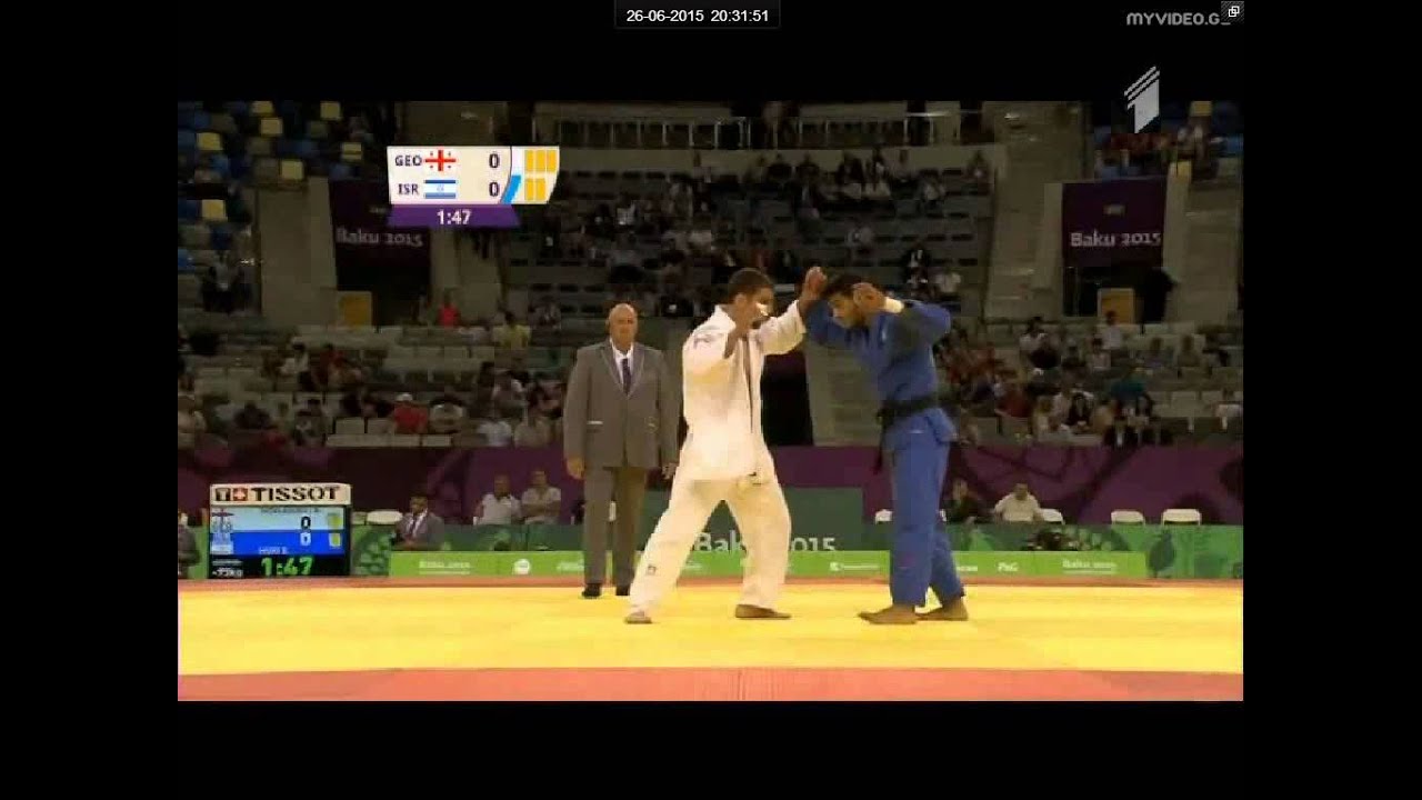 Sagi Muki vs Nugzar Tatalashvili European games Baku 2015 background